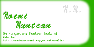 noemi muntean business card